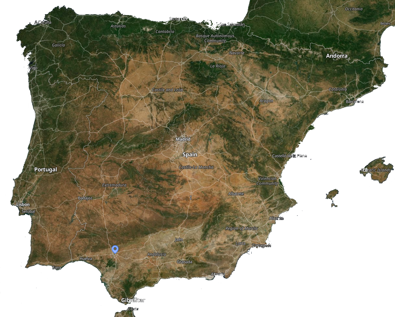 AviRings Derby Pigeons Spain Map